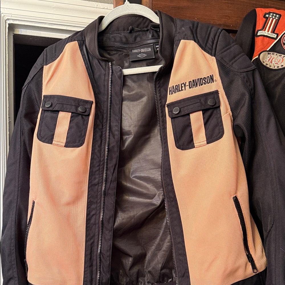 Harley-Davidson women’s Black and pink riding Jacket